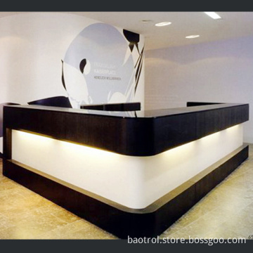 Modern design acrylic office counter